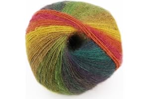 LIDIA CROCHET TRICOT Caprice- hilo de lana fantasía multicolor, lana merino/mohair, hilo de tejer, hilo de ganchillo (100 gr/ovillo ; 24 colores) (empresa española/envío desde España) (43)