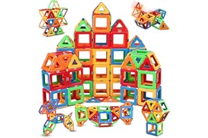 ZHANGXIN Construction Magnetique Enfant，carreaux magnétiques jouets 2 3 4 5 6 7 8 ans garçons et filles Stem Éducation jouets enfants enfants enfants anniversaires garçons jouets 3 4 5 7 Blocs magnétiques 32