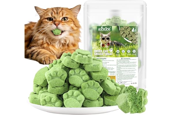 100g Bâton de Dentition d'herbe de Chat, Comestible Collations pour Chats, Friandises pour Chats Lyophilisé de Nettoyeur de Dents