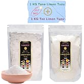 Hanzade Bitkisel Limon Tuzu Tane 1 Kg + Limon Tuzu Toz 1 Kg Set