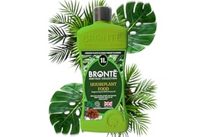 BRONTE HERITAGE COLLECTION Bronte Concentrated 1Ltr Houseplant Food – Makes 250L of Organic Plant-Based Liquid Fertiliser, Seaweed Enriched, Pet-Friendly, Perfect for Indoor Plants & Flowers – Boost Growth & Vibrancy Naturally