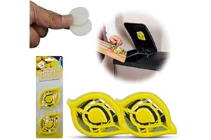HOVUK® Mülleimer-Lufterfrischer, Geruchsentferner für Küchenmülleimer, Schwingpedal, Luftduft, selbstklebend (2 Stück, Zitronen-Mülleimer-Freshner (gelbe Farbe))