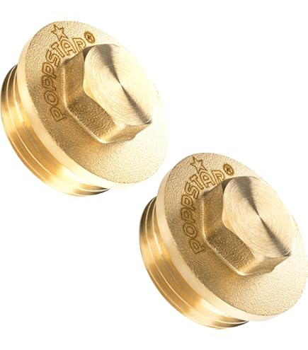 Bouchon Femelle 20 27 12 En Laiton 1/2 Pouce - Filetage Intérieur Avec Joints Caoutchouc - Pour Systèmes D'arrosage Et Plomberie Bouchons Aveugles