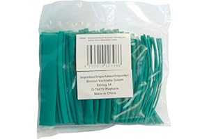 POLLIN-CHOICE Schrumpfschlauch-Sortiment, 100-teilig, grün