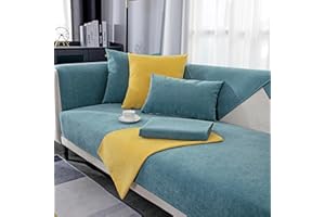 GRUYWC Chenille Sofabezug, Rutschfester Couch üBerzug, Hund Katze Sofaschoner, 1/2/3/4 Sitzer Sofa üBerwurf, füR U Form/L Form Sektionssofa