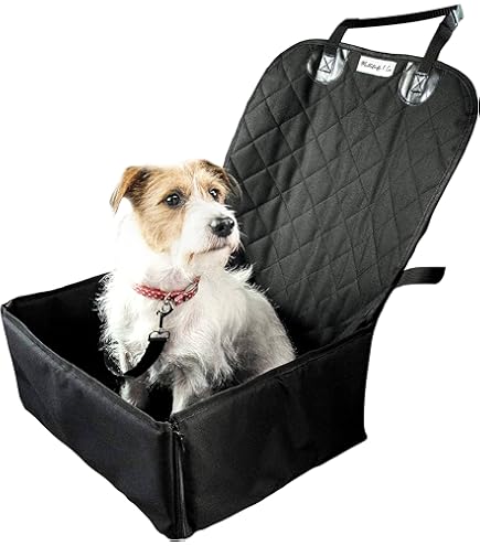 Pelzbarn Car Seat Dog Car Bed With Safety Straps,23in/28in/43in Pet