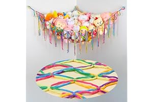 Unicorn Castle Spielzeug Aufbewahrungs Kuscheltier Stofftier Hängematte Kinderzimmer Aufbewahrung Netz Hängend Spielzeug Organizer
