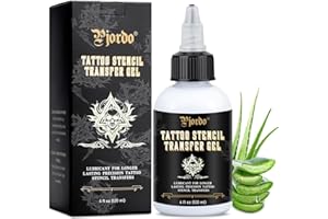Pjordo Tattoo Stencil Transfer Gel Solution, Safe & Long-Lasting Professional Tattoo Transfer Cream Gel for Paper Stickers, Stencil Stuff Supplies for Tattoo Artists & Beginners