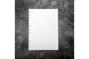 ZELTEN B5 9-Rings 26- Rings DIY Clear Plastic Round Ring View Binder Binding Cover Protector Loose Spiral Notebook Cover Hoder (Line Refill, 9 Holes)