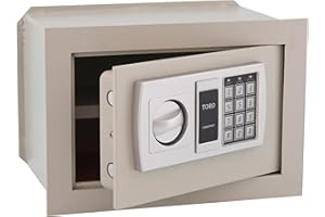 HOMEGARDEN - Cassaforte elettronica da parete con combinazione di acciaio 32 x 22 x 20 cm