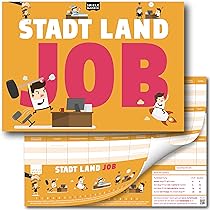 Stadt Land Fluss Auto Reisespiel - 50 Blatt Quizblock Für Urlaub & Reisen