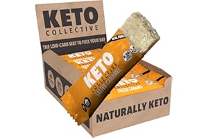 ‎KETO COLLECTIVE Keto Collective Keto Riegel - NEUES REZEPT - 15x40g I 3g Netto-Kohlenhydrate I Low Carb Snacks I Ketogene Lebensmittel I Natürliche Zutaten I Proteinquelle I Keto Snack I Glutenfrei I Vegan