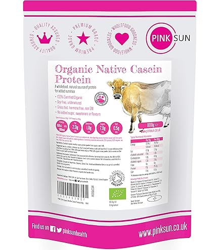 PINK SUN Organic Whey Protein Vanilla Flavour 420g Iceland