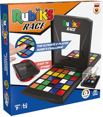 Spin Master Rubik's Race Viaggio - Gioco Da Tavolo Di Strategia Veloce, 2 Giocatori, Formato Tascabile, Da 8 Anni