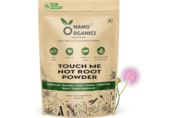 Namo Organics - Touch Me Not Plant Root Powder - 100 gm Mimosa Pudica Lajjalu Lajwanti