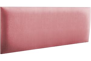 ‎RAVIO RAVIO Wandpaneele gepolstert | 3D Wandverkleidung mit Schaumstoff | Wandkissen als Kopfteil für Bett | Wanddekoration für Schlafzimmer, Kinderzimmer, Büro, Diele | (Schmutziges Rosa, 40x15 cm)