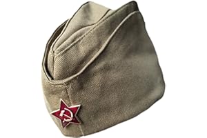 Ganwear Original Russische UDSSR-Armee-Kappe Militär Uniform Pilotka Hut Sowjetisches roter Stern