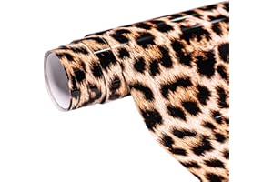 Mabende Leopard Print Heat Transfer Vinyl HTV Roll 10''x 5 FT,Iron-On PU Adhesive Vinyl for T-Shirts,Cheetah Pattern HTV Compatible with All Cutters (Leopard Print)