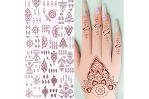 Proamate 12 Sheets Temporary Tattoo Sticker, Waterproof Fake Tattoos Temporary Tattoo Kits For Women Girls