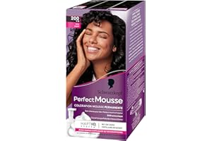 Schwarzkopf Perfect Mousse 200 Noir, Ammoniakfrei, Anti-fragilisation, Schwarz, Mittelbraun bis Schwarz