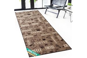 ‎FLOORDIREKT Floordirekt teppichläufer rutschfest | Hochwertige Verarbeitung | Rutschhemmender Gelrücken | Erhältlich in vielen Größen (80 x 200 Coffee)