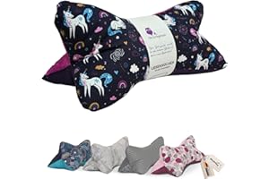 DIE SCHLEYEREULE Reading Bone "Mandala" | Neck Roll Bookend | Tablet Support | Neck Support - Washable (Berry)