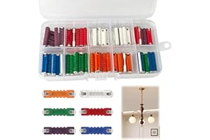 HSTIALVING 60 Pièces Fusible Torpille, Fusiblesde Continentaux Fusibles Torpilles Fusibles Torpedo avec Une Boîte de Rangement en Plastique