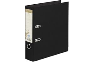 Exacompta - Réf. 53981E - 1 Classeur à levier A4 MAXI Prem'Touch FOREVER - Dos de 80 mm - Mécanique 80 mm - Dimensions extérieures : 32 x 29 x 8 cm - Format à classer A4 - Coloris : Noir