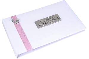 Metal Planet Ltd Grandma's Boasting Book (Photo Album) holding 40 6x4 inch photos - Pink Ribbon