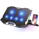TopMate C11 Base di Raffreddamento per Laptop Raffreddatore, Dispositivo di Raffreddamento per PC con Illuminazione RGB…