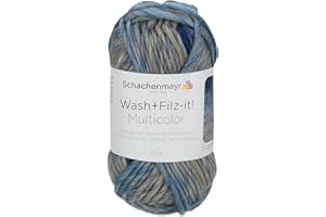 SCHACHENMAYR SINCE 1822 Schachenmayr Wash+Filz-It! Multicolor, 50G denim multicolor Hilos De Fieltro