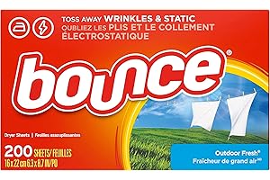 Bounce Outdoor Fresh Fabric Softener Dryer Sheets 200 Stück aus USA Trocknertücher