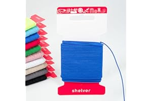 Shelver Premium Elastic Cord, 1.5mm Dark Blue, 5m