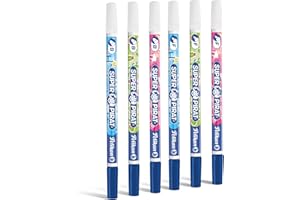 Pelikan, Super Pirat 850 Borrador de Tinta Doble Punta, F + B Pen, Corrector Borratintas Pluma, 6 Piezas, Kit Escolar