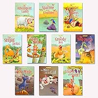 Moral Story Books for Kids (Pack of 10 Books) | 160 Total Pages | Illustrated Stories