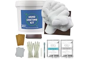 GODORA Hand Casting Kits Couple | Hand Moulding Kit Couples for Holiday Activities, Base & Card Stand Molding Kits, Gifts for Couples, Wedding, Friends, Hand Mold Casting Kit