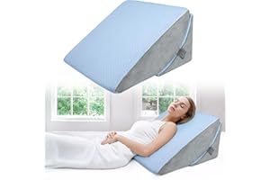 Babenest Verstellbares Keilkissen mit Hochdichteschaum, Ergonomisches Rückenkissen für Bett & Sofa, Reflux Lesekissen zum Schlafen, Spielen, Fernsehen (Blau)