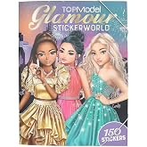 Depesche 13232 TOPModel Glamour &ndash; &Ccedil;ıkartma Defteri, 20 Sayfalı, G&uuml;zel Model Motiflerini Tasarlamak i&ccedil;in, 3 &Ccedil;ift Sayfa &Ccedil;ıkartm