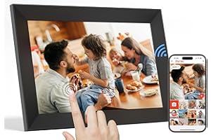 Cadre Photo numérique WiFi de 10,1 Pouces, mémoire de 16 Go, Cadre Photo Smart Cloud, Installation Facile, Rotation Automatiq