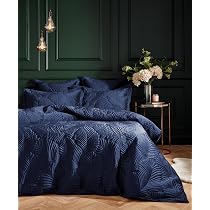 Paoletti Palmeria Trapunta Piumone Matrimoniale 228x218 Cm Blu Navy - Velluto Ricamato E Retro Cotone