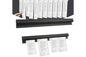 VXIWSCY Barra Porta Comande Autoadesiva in Alluminio per Ristorante, Pizzeria, Cucina e Bar - Organizer per Ordini, Biglietti e Scontrini, Resistente a Olio e Corrosione, Facile da Installare, 30 cm