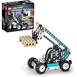 LEGO 42133 Technic 2-in-1 Teleskoplader Gabelstapler und Abschleppwagen Spielzeug, Baufahrzeug für Jungen und Mädchen ab 7 Ja