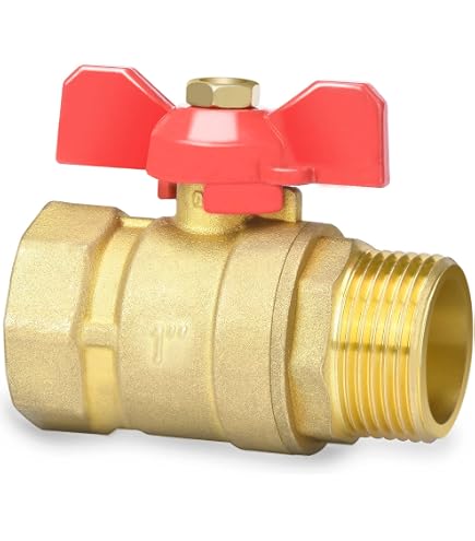 Adaptateur Vanne à Bille Réfrigérant En Laiton 1/4 SAE - Outil Service HVAC A/C Auto Et Maison