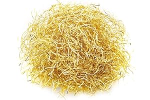 ‎TK GRUPPE TIMO KLINGLER Engelshaar 15 gr. gelockt Lametta Gold für Weihnachten Advent Deko Dekoration