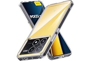 Anoowkoa Etui do Xiaomi Poco X6 Pro 5G TPU i przezroczyste PC hybrydowe twarde akrylowe smukłe etui na telefon przezroczyste ultra krystaliczne przezroczyste ochronne tylne etui elastyczne silikonowe