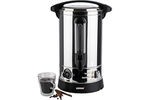 ‎KORONA Korona 48001 Heissgetränkeautomat | doppelwandig Edelstahlgehäuse | 1500 Watt | 6,9 Liters Auslaufhahn | metallic