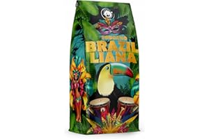 Brazilliana Toucano kawa ziarnista 1 Kg | 100% Arabica | z nutami orzechów, czekolady i rodzynków | Ziarna kawy średnio palone, niska kwasowość | do ekspresów | z palarni Blue Orca Coffee