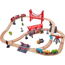 Locomotive à Manivelle Hape - Train En Bois Rechargeable USB - Jouet éducatif 3 Ans Et Plus