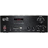 Dynavox Stereo Kompakt-Verstärker VT-80 schwarz, schraubbare Anschluss-Terminals für 4 Lautsprecher, Fernbedienung nur für Di