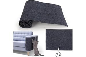 ZOLGINAH Kratzmatte Katzen Selbstklebend 40x200cm, Katzen Kratzbrett Kratzschutz Sofa Katze DIY Katzenteppich Schneidbar Katzenkratzmatten kratzschutz für Möbel Wände (Dunkelgrau)